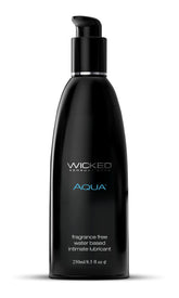 Wicked Aqua Water Based Lubricant 250 ml Bottle Water Based Lube
